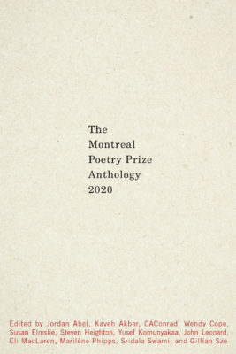 The Montreal Poetry Prize Edition 2020
