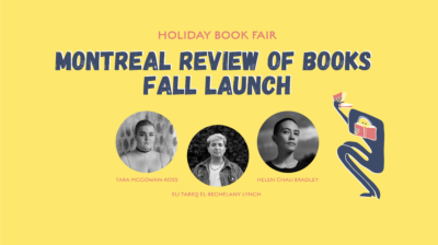 Montreal Review of Books Fall 2021 Issue Launch