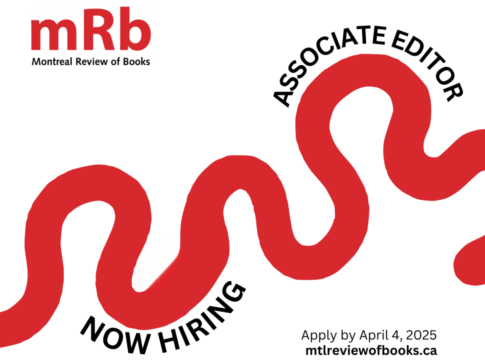 The <i> Montreal Review of Books </i> seeks an Associate Editor